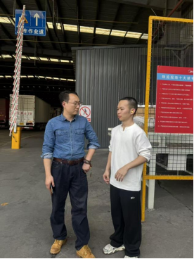 Beat365官网2023级辅导员赴美的集团走访看望实习学生